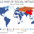 world map of social networks decembre 2014
