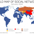 world map of social networks 2020
