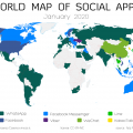 mappa delle app nel mondo 2019