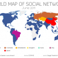World Map of Social Networks June 2011