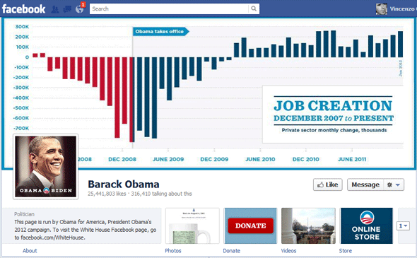obama new facebook page