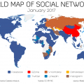world map of social networks 2017