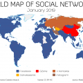 mappa mondiale dei social network 2019
