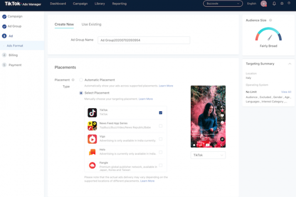tiktok ads manager
