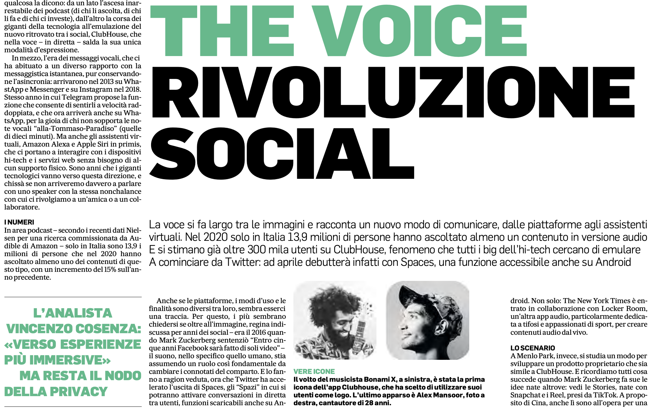 clubhouse il messaggero