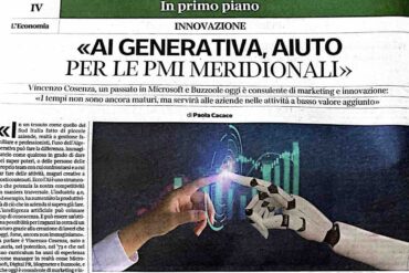 Intelligenza artificiale per le PMI: intervista al Corriere del Mezzogiorno